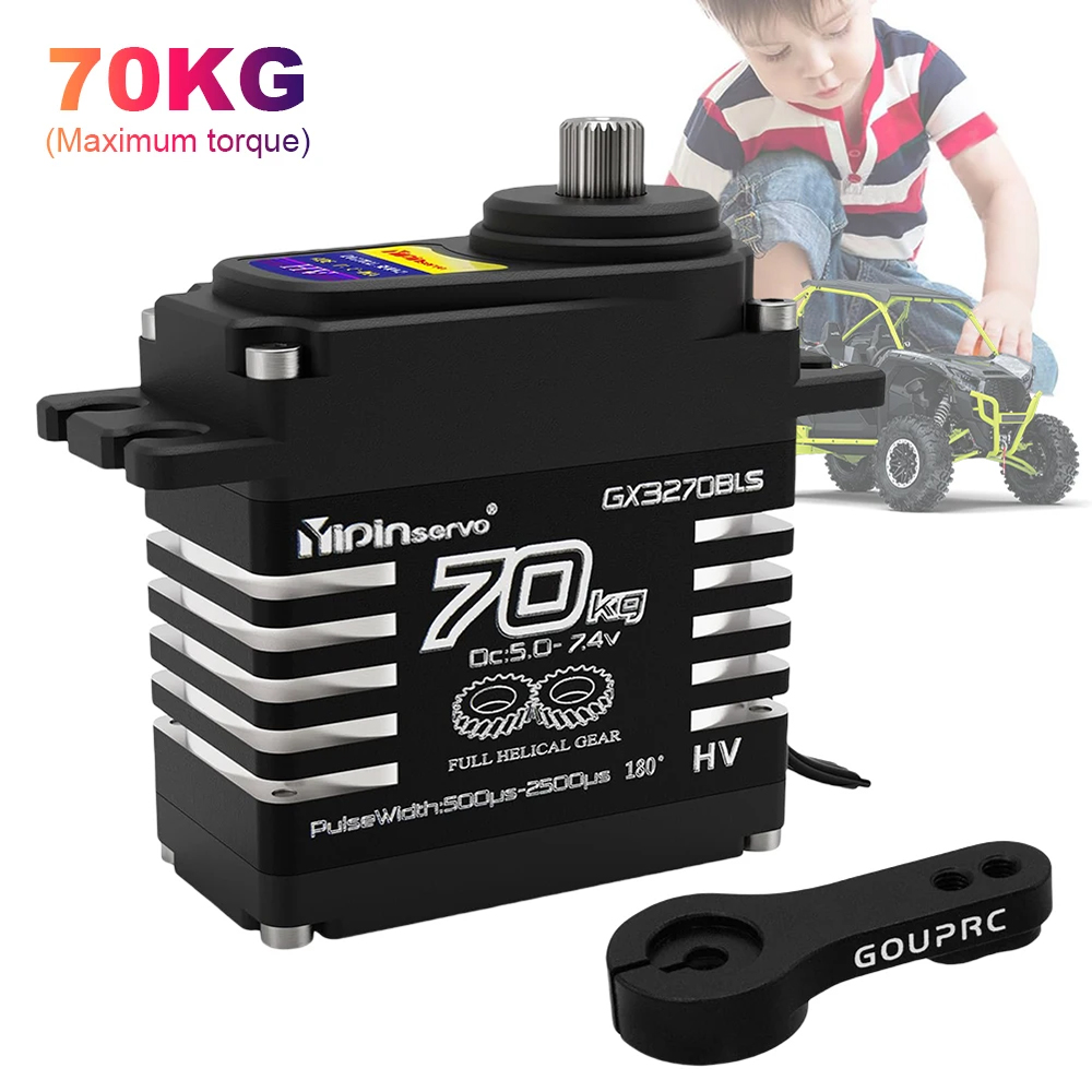 Servo Motor Cnc - 1/2PCS 70KG Grote Koppel Borstelloze Motor