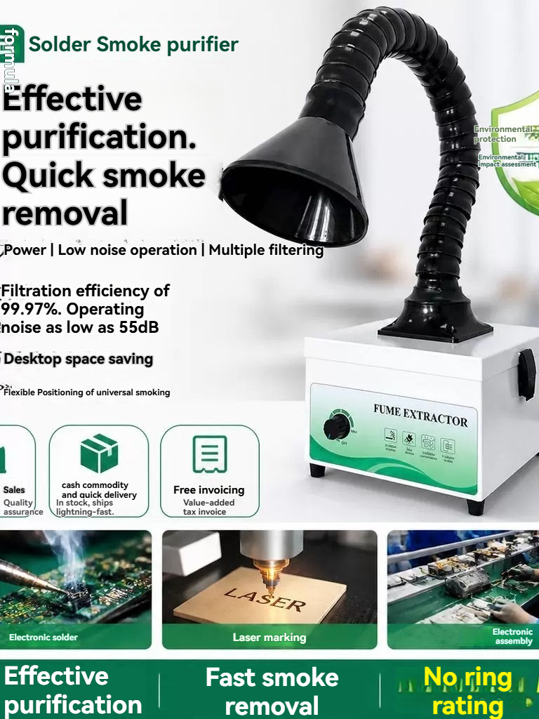 Industrial Laser Fume Extractor - Mini Soldeerrookabsorber – Industriële Rookafzuiger voor