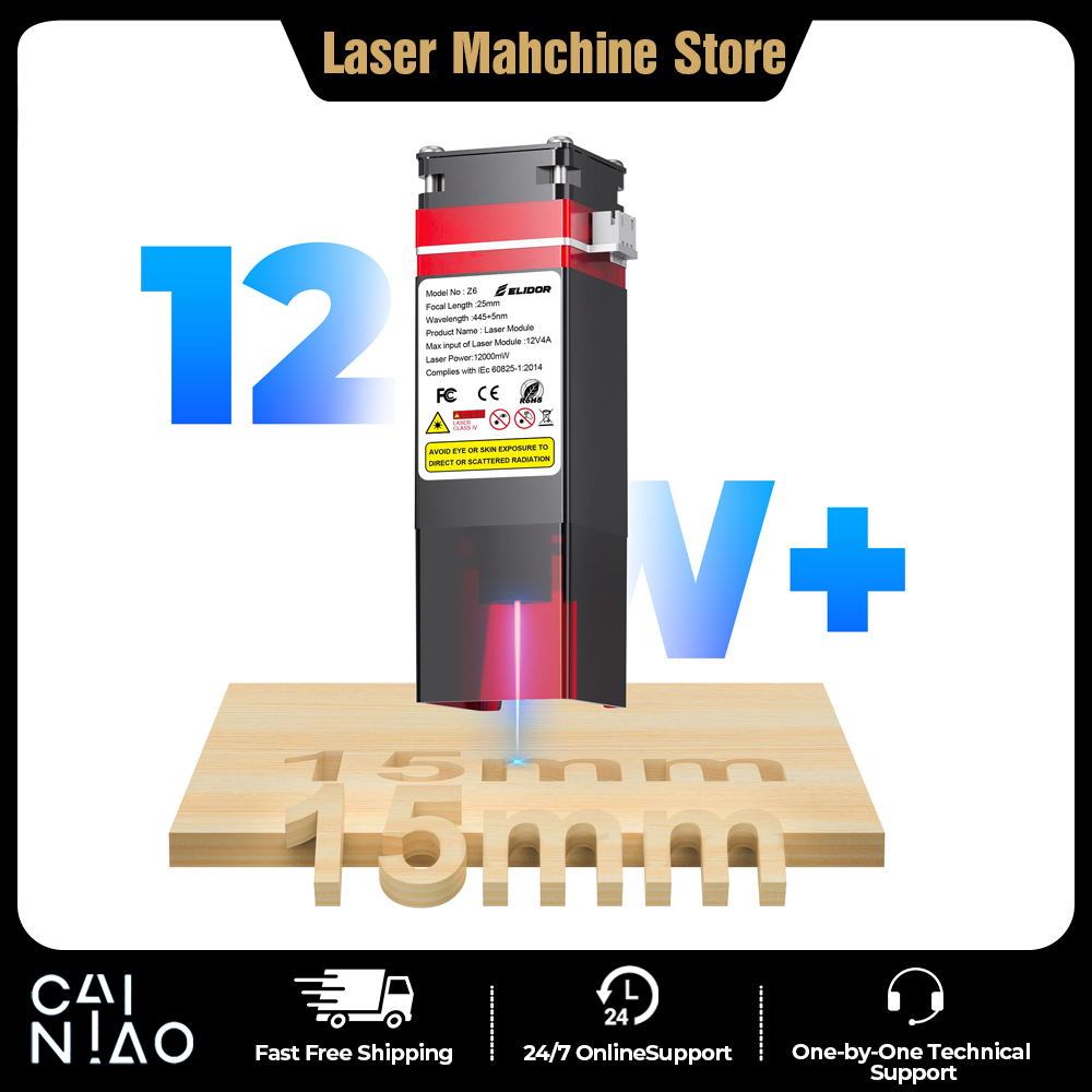 Industrial Laser Cutting - ELIDOR Z6 6W/12W Laser Module Upgrade
