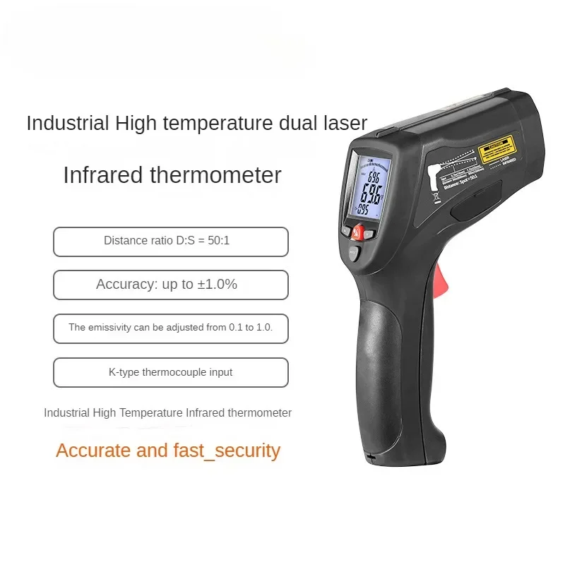 Industrial Laser Brands - True RMS DT-8868H Professionele infraroodthermometer CEM-merk