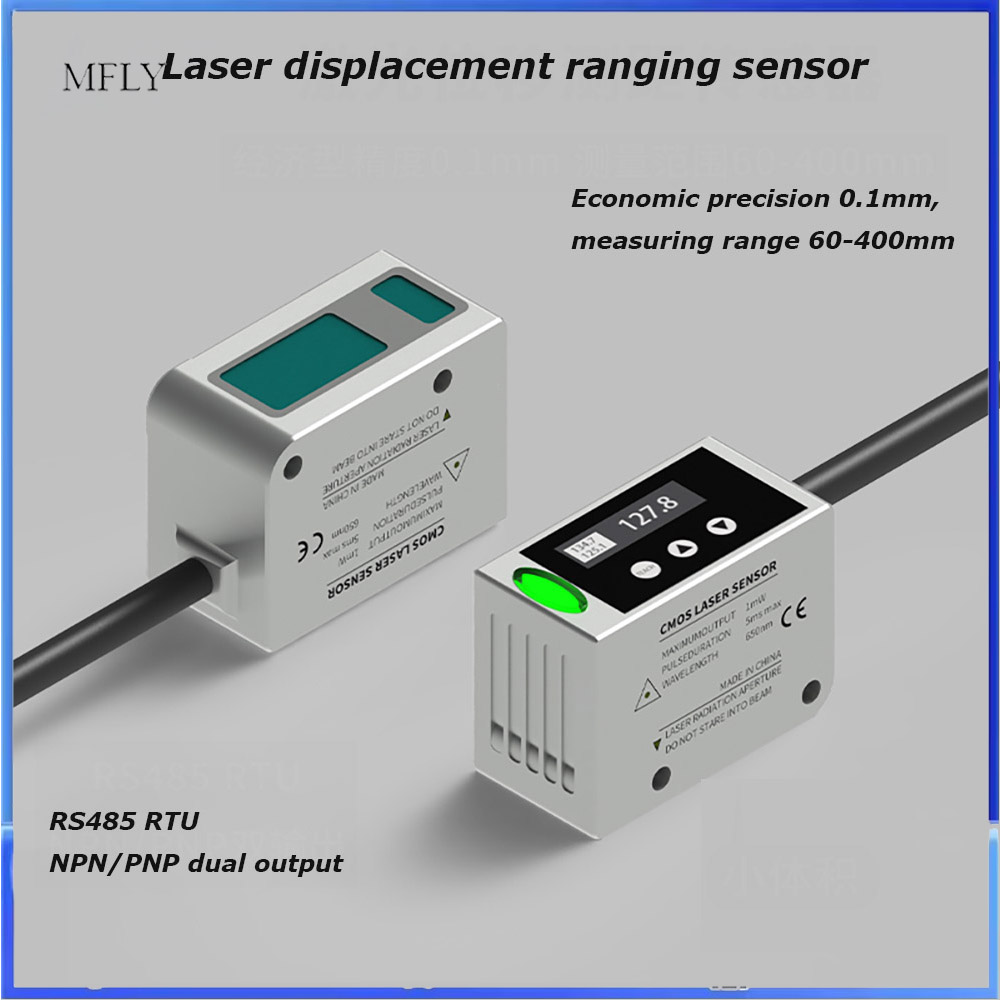 Industrial Laser Displacement Sensor - 0,1 mm nauwkeurigheid Contactloze laserafstandssensor 40-1000