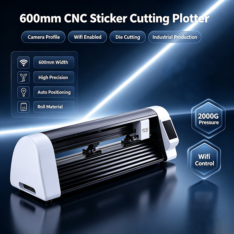 Industrial Laser - 600mm CNC Laser Sticker Snijplotter Camera