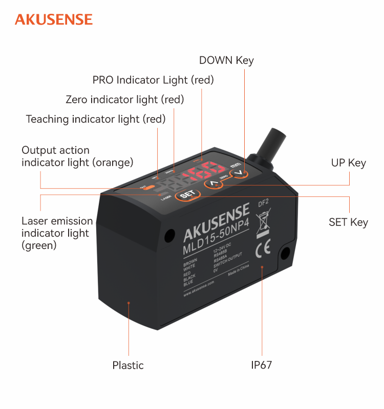 AKUSENSE MLD15 Optische Induct - Industrial Laser Displacement Sensor recensie en prijs