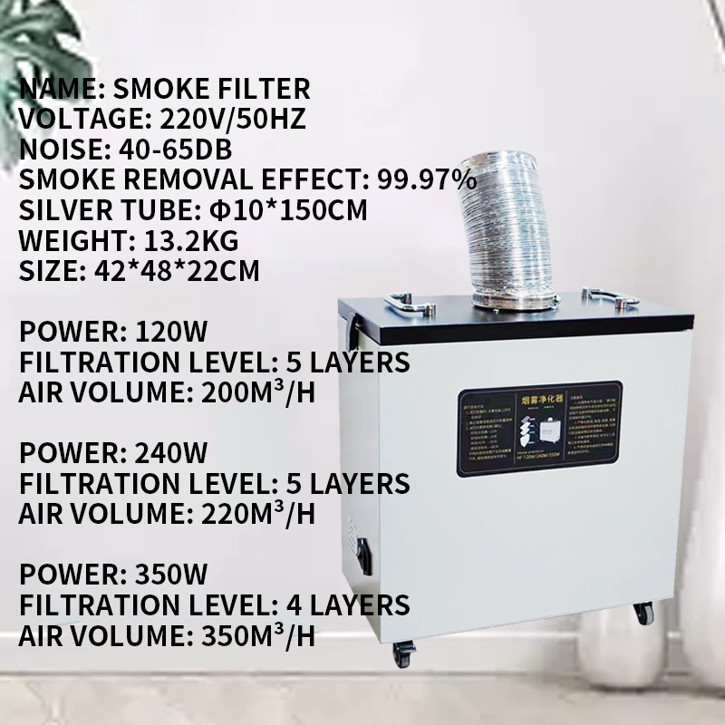 240W Zuivere Lucht Rookafzuige - Industrial Laser Fume Extractor recensie en prijs