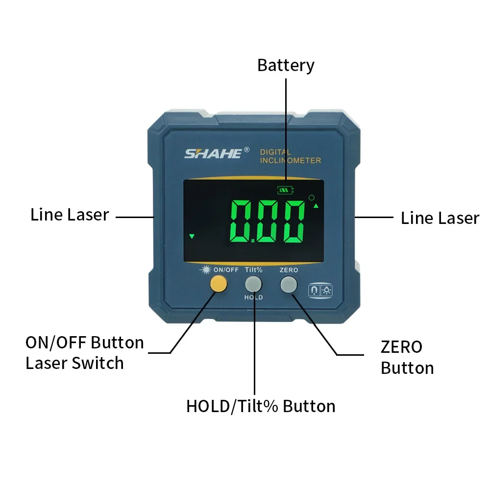 SHAHE Digitale Hoekzoeker Elek - Industrial Laser Alignment recensie en prijs