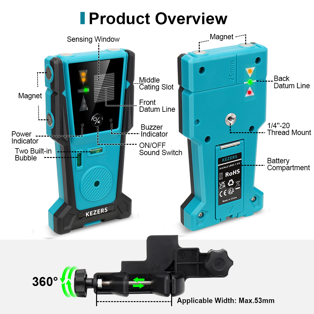 KEZERS Rood Groen Laser Niveau - Industrial Laser Alignment Tool recensie en prijs