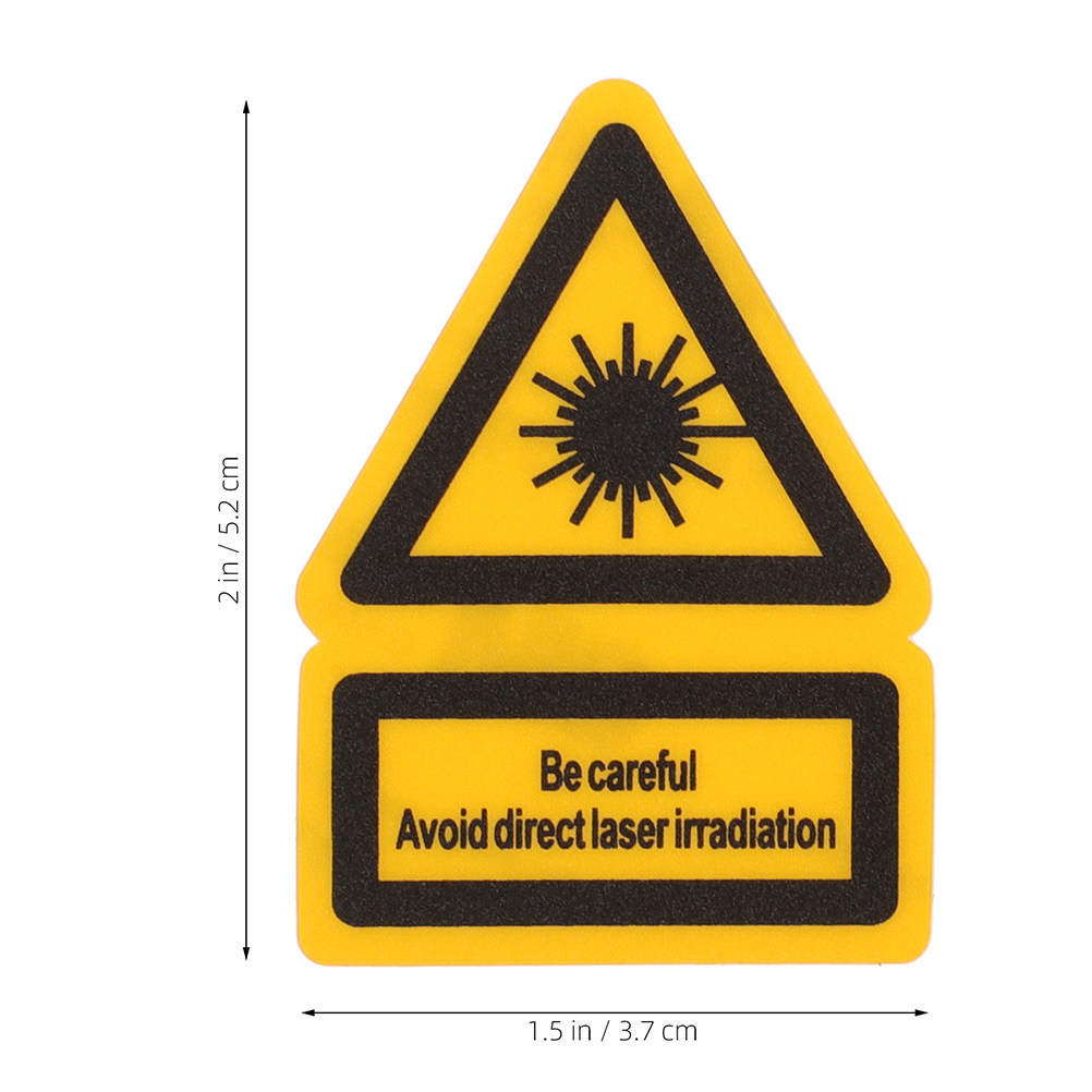 2 stuks laserwaarschuwingslabe - Industrial Laser recensie en prijs