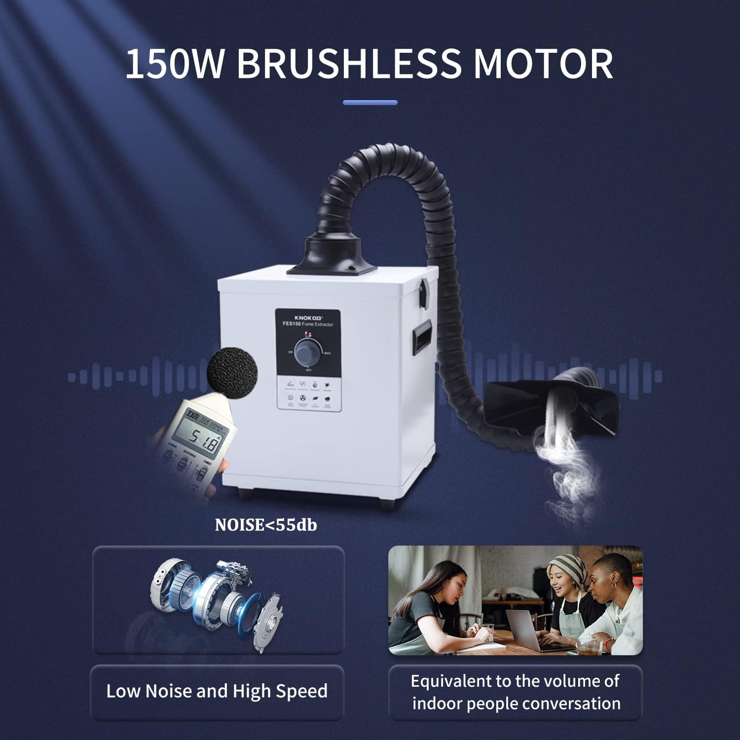 KNOKOO FES150 Industriële Lase - Industrial Laser Fume Extractor recensie en prijs