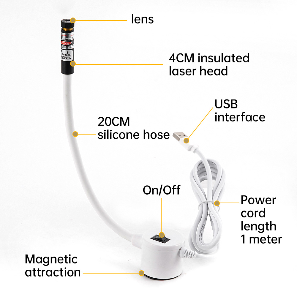 USB-aangedreven rood laserlich - Industrial Laser Line recensie en prijs