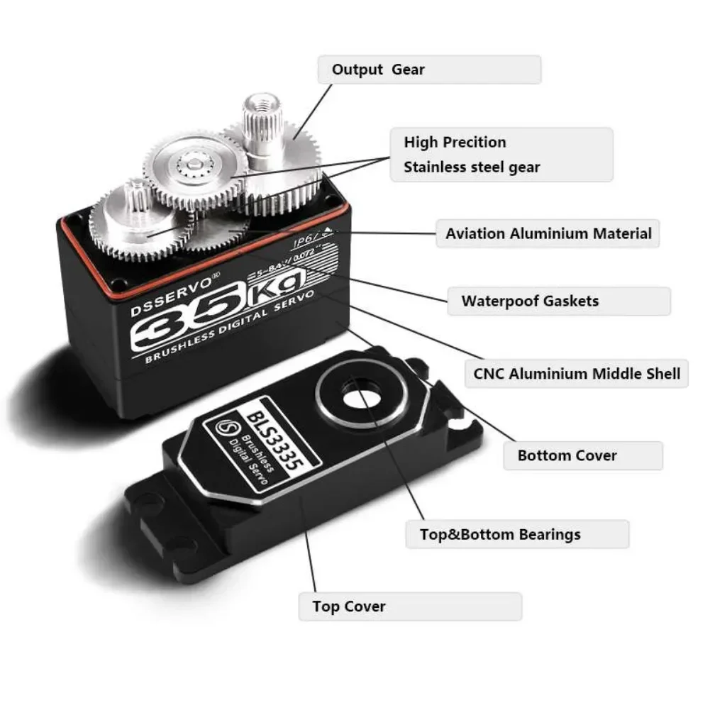 35KG BLS3335 digitale servomot - Servo Motor Cnc recensie en prijs