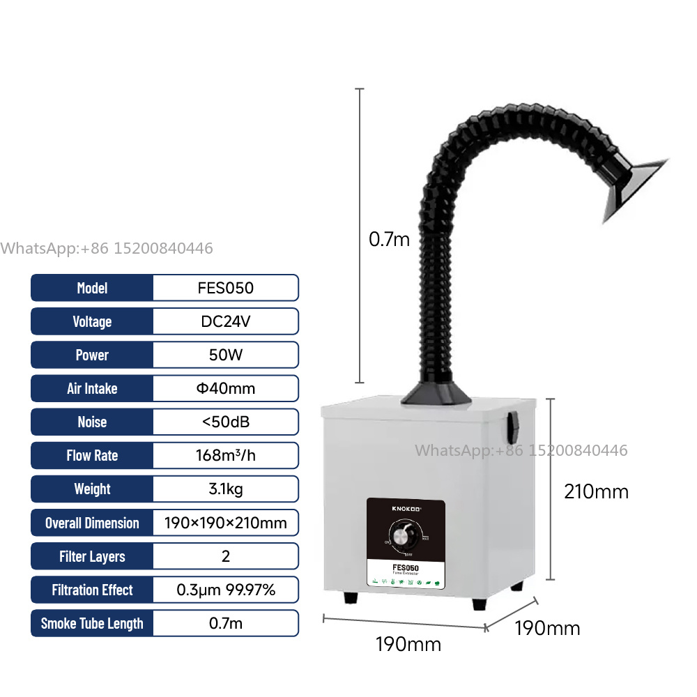 Industriële soldeerrookafzuige - Industrial Laser Fume Extractor recensie en prijs