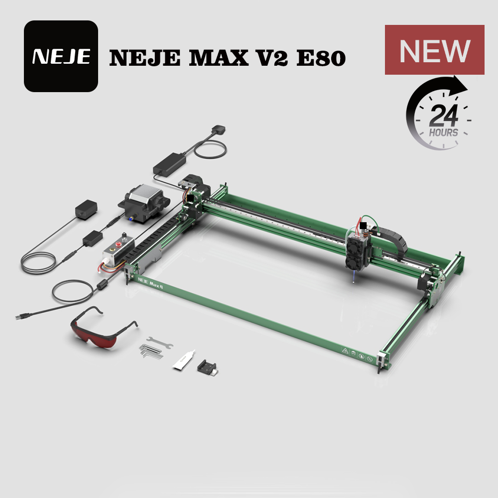 NEJE MAX V2 E80 80W 455nm Lase - Industrial Laser Cutting recensie en prijs